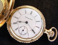 Hampden 6 size lever set pocket watch 1920s